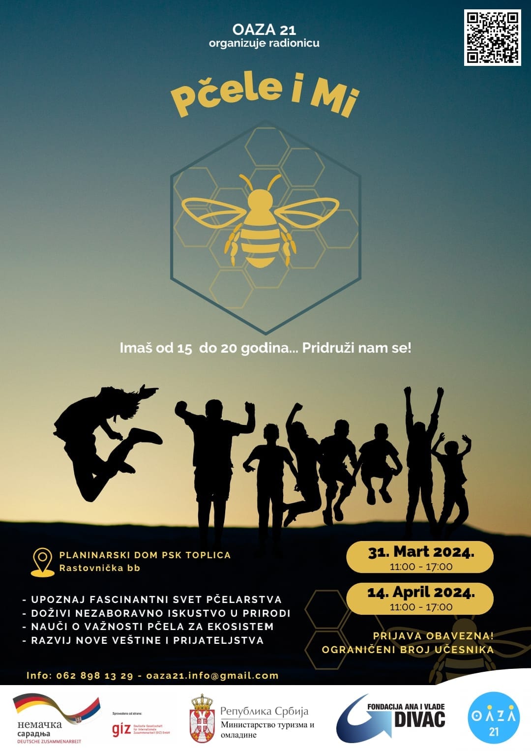 Oaza 21 organizuje radionicu „Pčele i mi“
